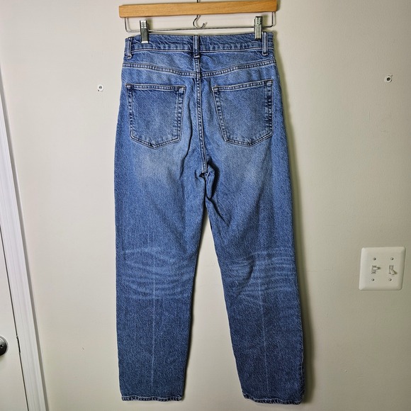 Reformation Jeans Cynthia High Rise Button Fly‎ Denim Light Wash Malta Size 26 - Picture 2 of 11